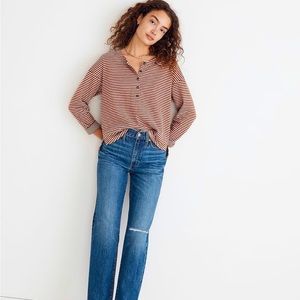 Madewell striped henley top